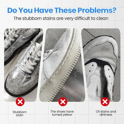 🔥Only $10.99 each!👟White Shoe Cleaning Cream | Waterless Stain Remover with Sponge