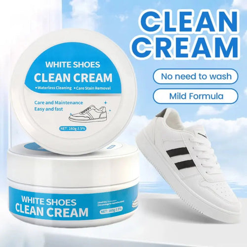 🔥Only $10.99 each!👟White Shoe Cleaning Cream | Waterless Stain Remover with Sponge
