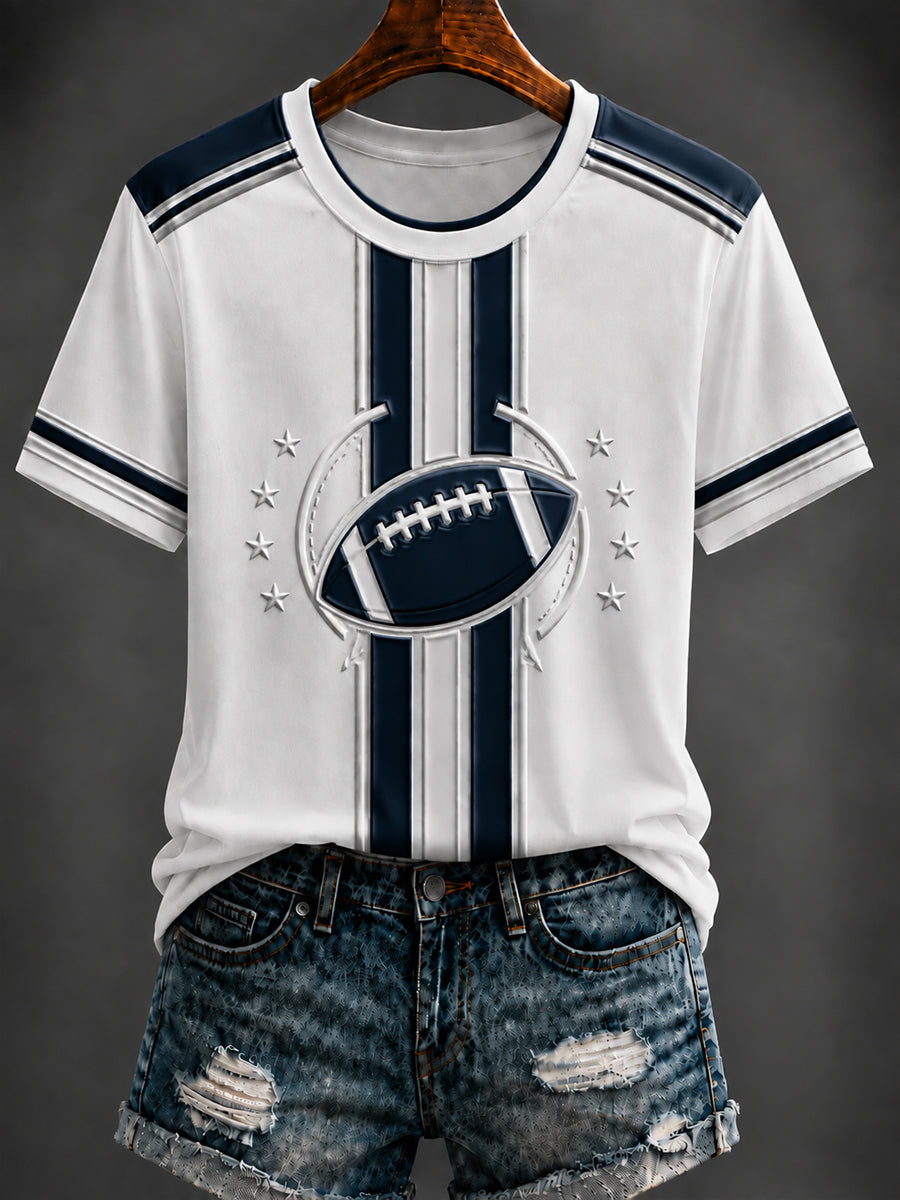 Women's   Football Printed T-shirt