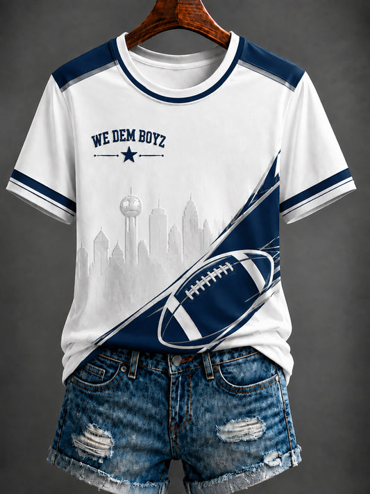Women's   Football Printed T-shirt