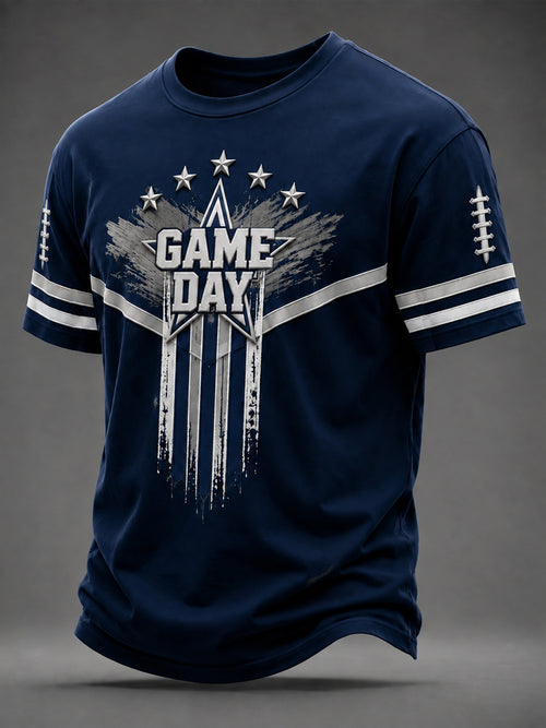 Men's   Football Printed T-shirt