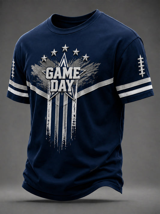 Men's   Football Printed T-shirt