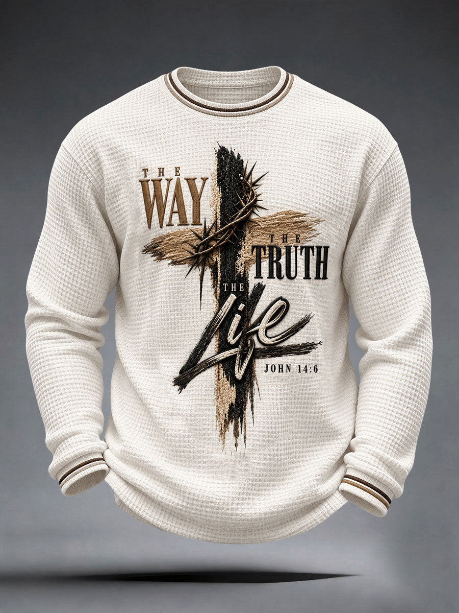 Men's The Way The Truth The Life Waffle Top