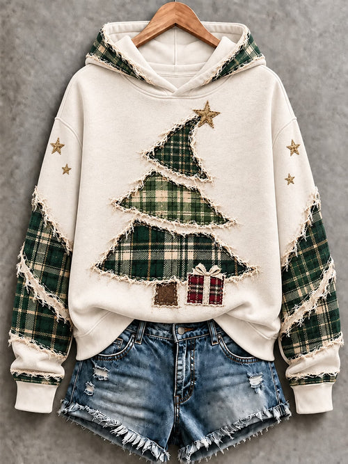 Women's Christmas Tree  Art Hoodie