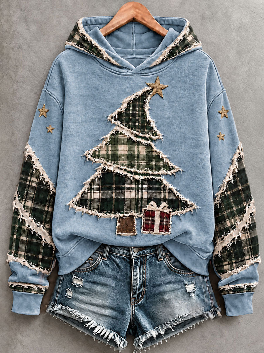 Women's Christmas Tree  Art Hoodie