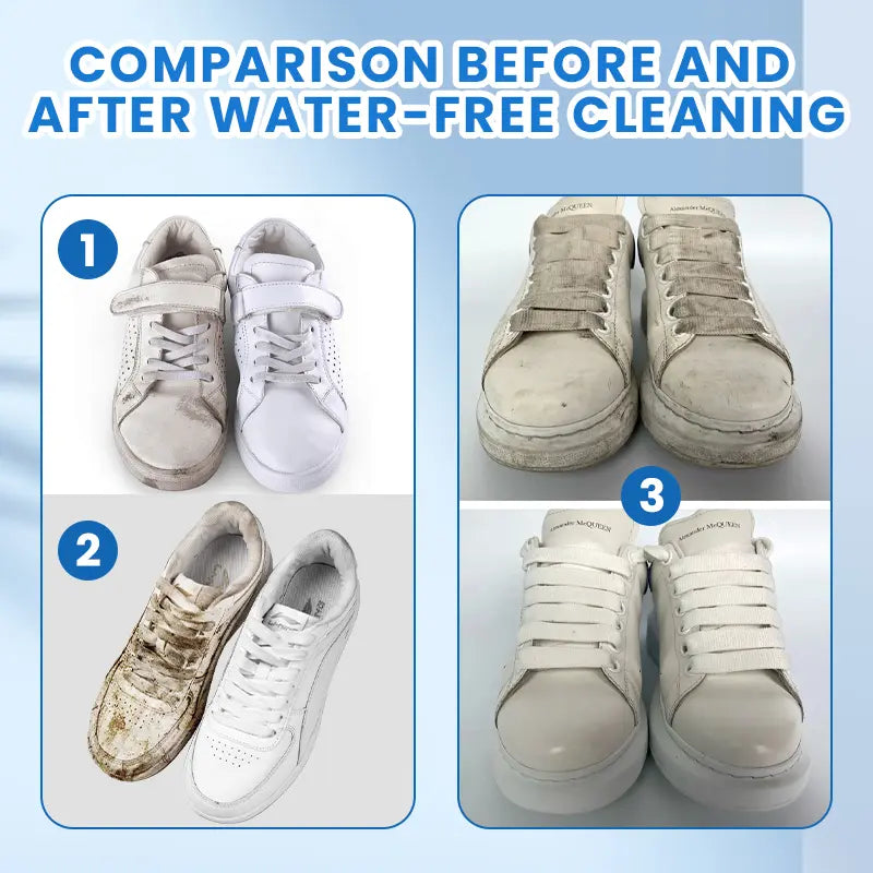 🔥Only $10.99 each!👟White Shoe Cleaning Cream | Waterless Stain Remover with Sponge