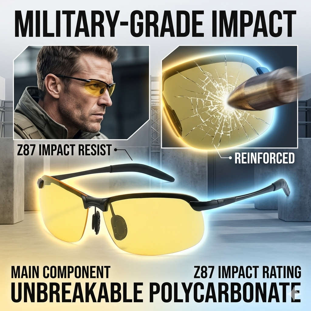 🕶️Smart Vision Glasses – Anti-Glare UV Protection with Infrared Night Vision & Impact-Resistant Lenses