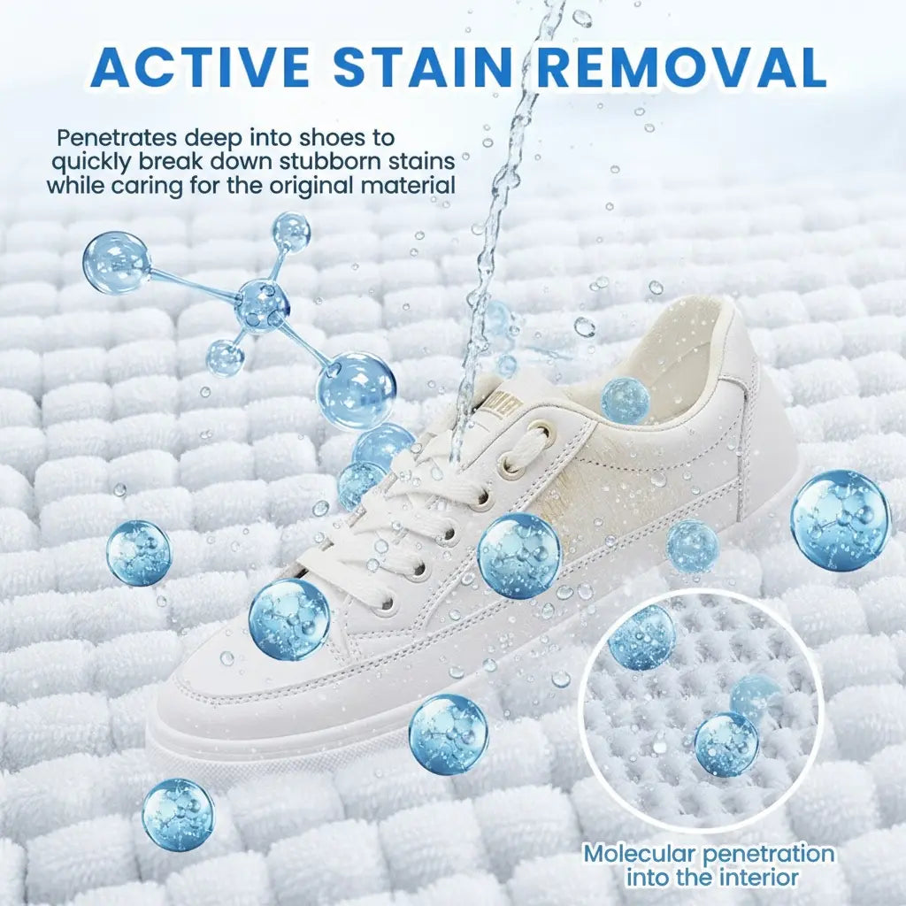 🔥Only $10.99 each!👟White Shoe Cleaning Cream | Waterless Stain Remover with Sponge
