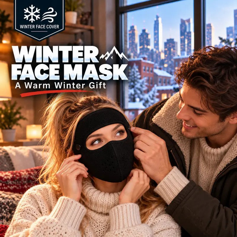 Winter Face Mask with Detachable Goggles, Windproof Thermal Fleece Lined Full Face Cover e🥽