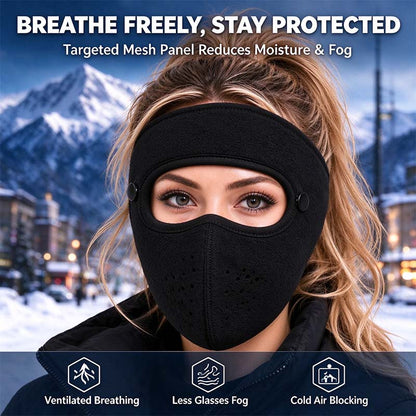 Winter Face Mask with Detachable Goggles, Windproof Thermal Fleece Lined Full Face Cover e🥽