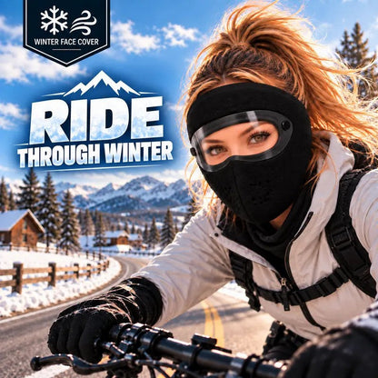 Winter Face Mask with Detachable Goggles, Windproof Thermal Fleece Lined Full Face Cover e🥽
