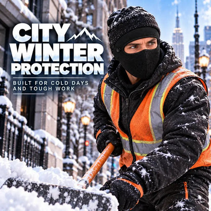 Winter Face Mask with Detachable Goggles, Windproof Thermal Fleece Lined Full Face Cover e🥽